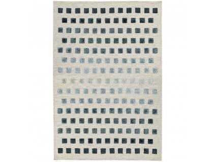 ASIATIC LONDON Theo Silvery Squares - koberec