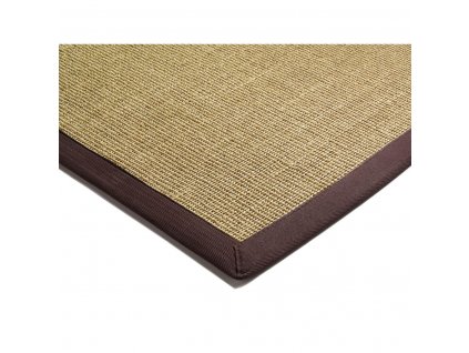 ASIATIC LONDON Sisal Linen/Chocolate - koberec