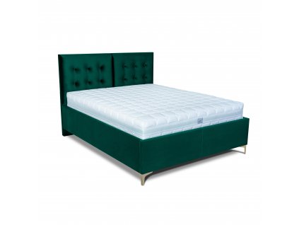 MOOD posteľ Riviera s bočným výklopom 2225/zlatá