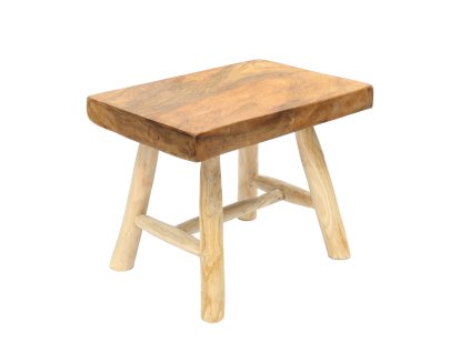 BAZAR BIZAR The Kediri Stool - Natural lavica