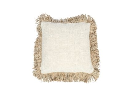 BAZAR BIZAR The Saint Tropez Cushion Cover - Natural White - 40x40 obliečka