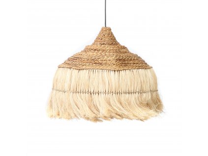 BAZAR BIZAR The Abaca Hoola Pendant - Natural - L -tienidlo pre závesné svietidlo