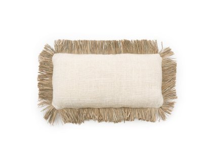 BAZAR BIZAR The Saint Tropez Cushion Cover - Natural White - 30x50 obliečka