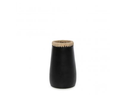 BAZAR BIZAR The Sneaky Vase - Black Natural - S váza