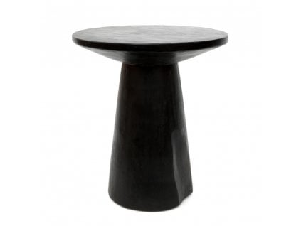 BAZAR BIZAR The Timber Conic Side Table - Black - 50 príručný stolík