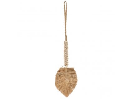 BAZAR BIZAR The Raffia Shell Tassel - Cream Natural závesná dekorácia