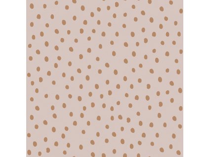 DEKORNIK Simple Irregular Dots Powder Pink Cinnamon - Tapeta