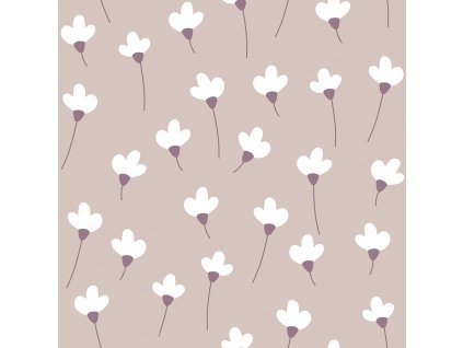 DEKORNIK Simple Daisies On Powder Pink - Tapeta