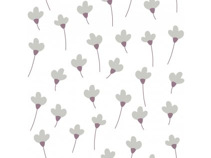 DEKORNIK Simple Daisies On White - Tapeta