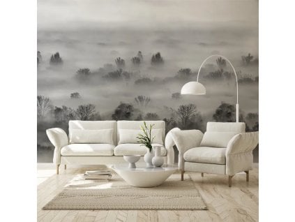 VLADILA Foggy Landscape Grey - tapeta