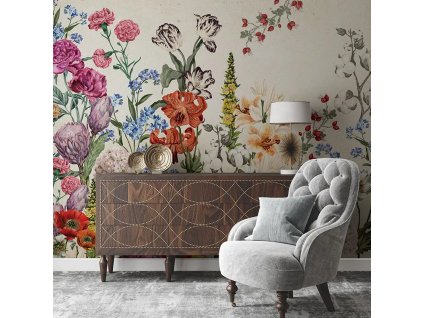 VLADILA Light Mural Bouquet - tapeta