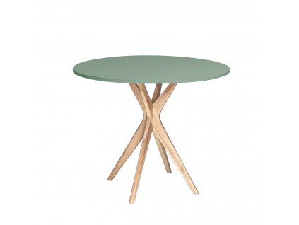eng pl JUBI Halfround Extendable Table diam 90cm Sage Green 6113 1