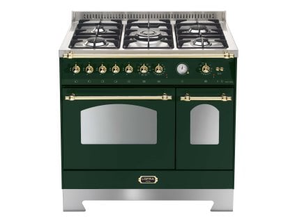 RVD96MFTE Ci Dolcevita 90 Green Dopppio Forno MF Piano Gas Brass