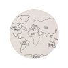 MOOD SELECTION World Map White/Black - koberec