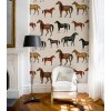 WALLCOLORS Horses Beige wallpaper - tapeta